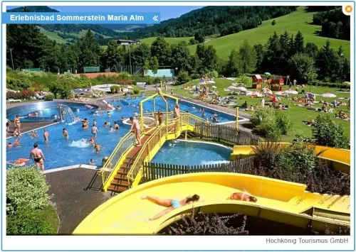 Erlebnisbad Sommerstein voor warme dagen een zwembad in Maria Alm